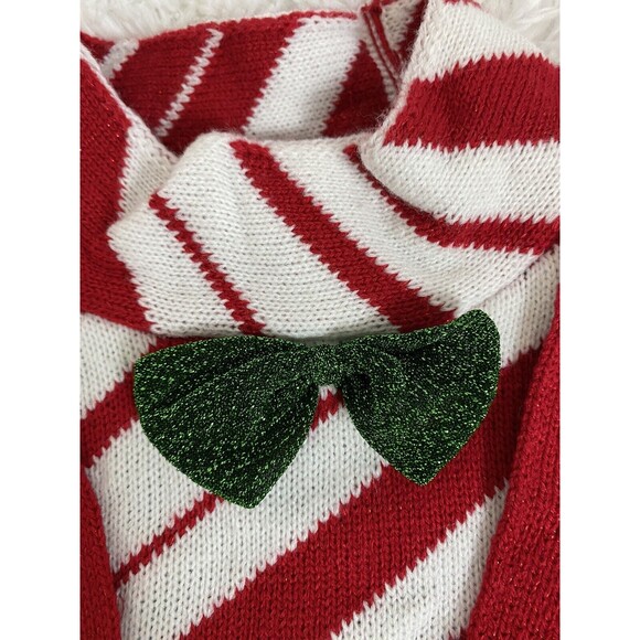 33 Degrees Unisex Christmas Sweater Vest Bow Tie Mock Neck Size M - Picture 3 of 13